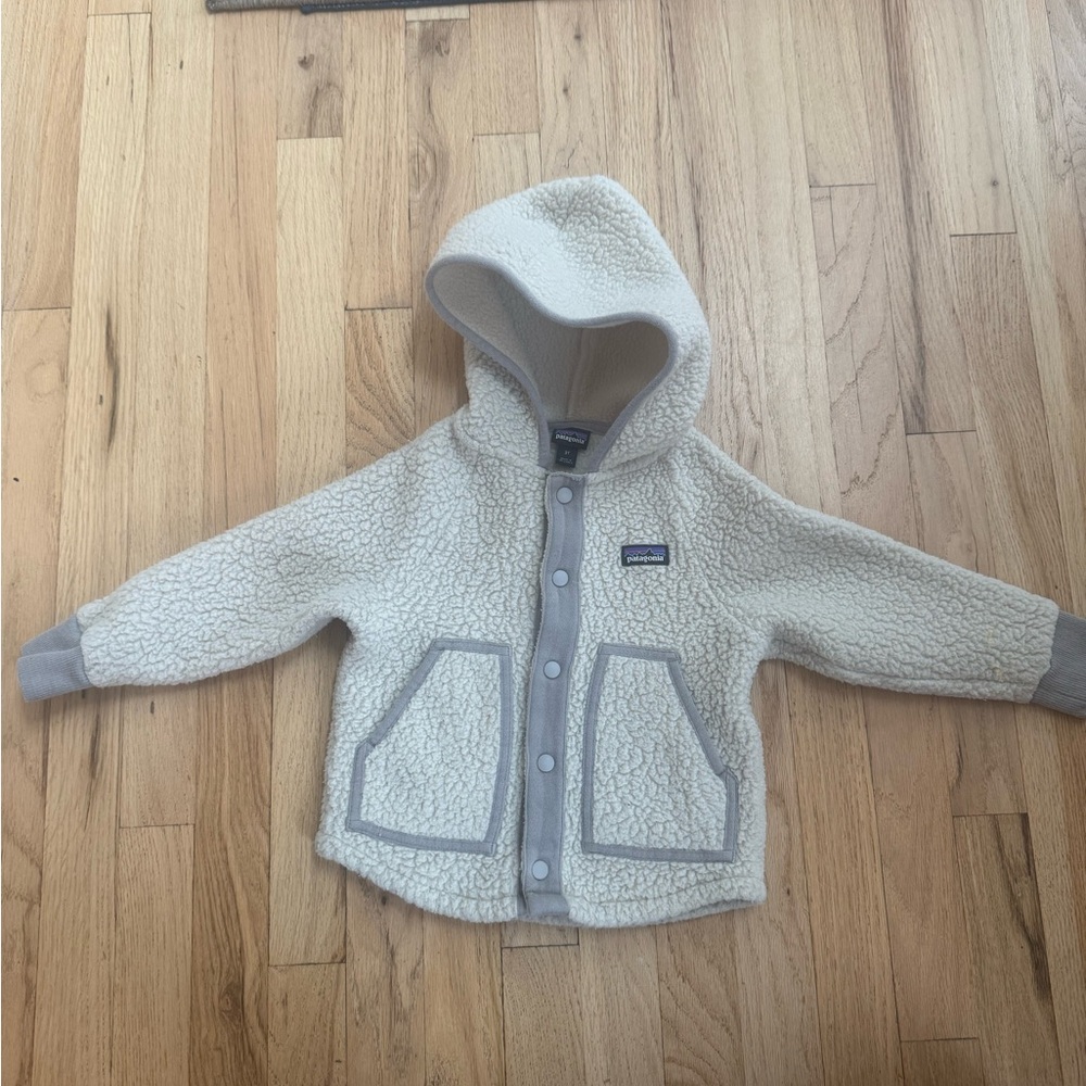 Patagonia baby retro pile jacket cream size 3T - Picture 2 of 7